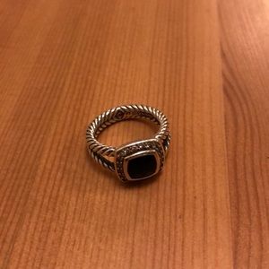 David Yurman petite albion ring in black onyx